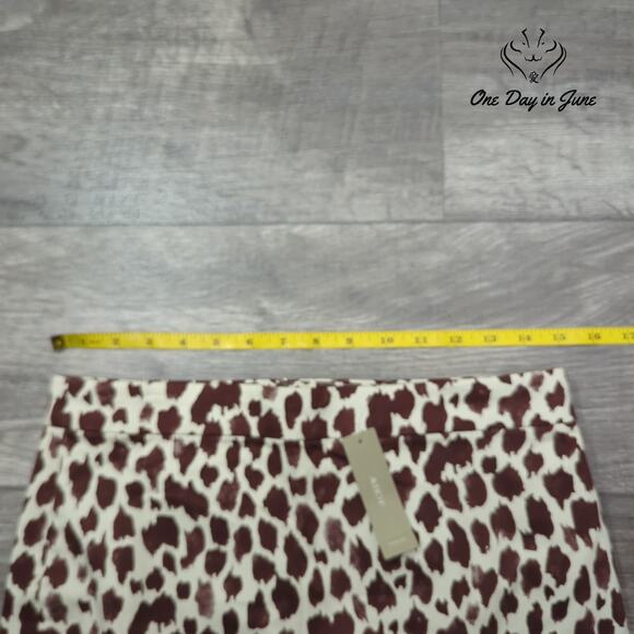 J.Crew Animal Print Pencil Skirt Size 4 - Picture 3 of 5